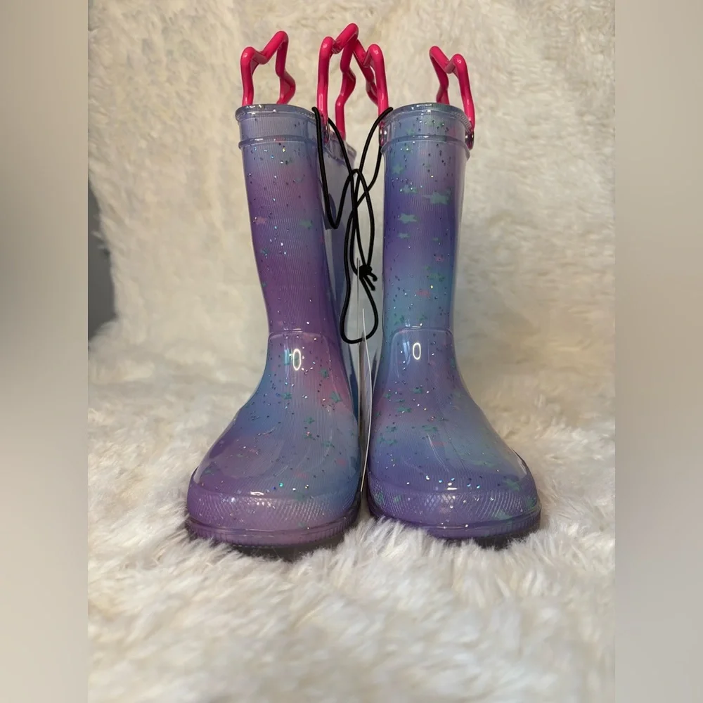Kids Mermaid Light-Up Rain Boots - Size 10 M